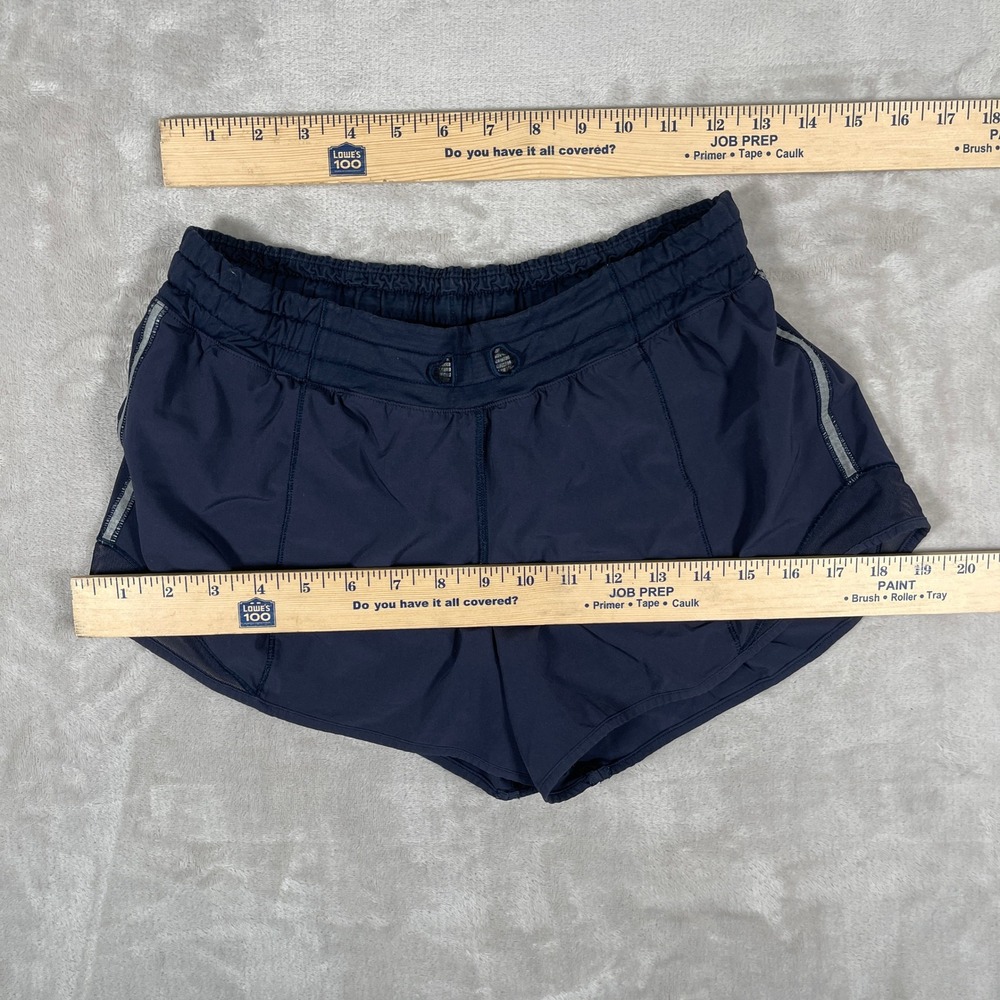 Lululemon Women's Hotty Hot Shorts Activewear Sporty Athletic Lined 4 Blue - Picture 2 of 6